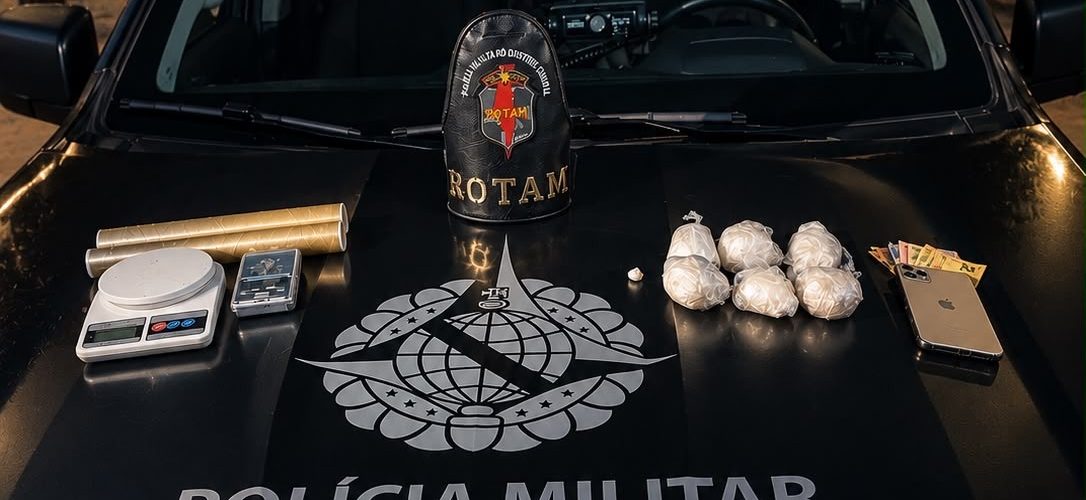 Ação policial em Samambaia termina com apreensão de revólver, munições e cocaína