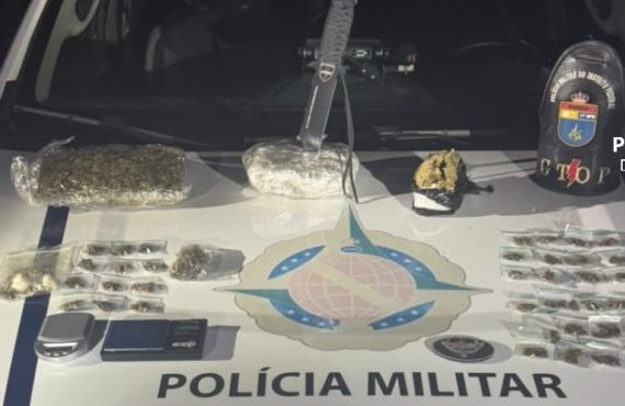 Tentativa de fuga termina com prisão por tráfico de drogas em Samambaia